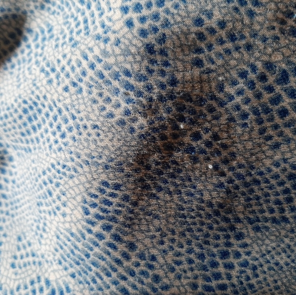 Maison Scotch blue snakeskin miniskirt - Picture 4 of 5